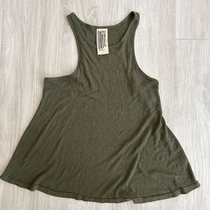 Green Free People Tank